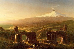 Mont Ethna depuis Taormine 1843 by Thomas Cole